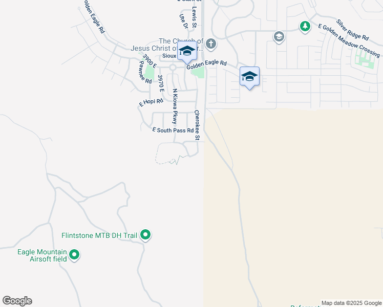 map of restaurants, bars, coffee shops, grocery stores, and more near 6798 East Yakima Way in Eagle Mountain