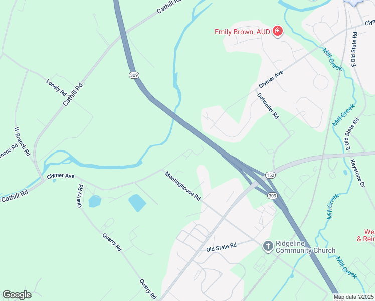 map of restaurants, bars, coffee shops, grocery stores, and more near 2900 Clymer Avenue in Telford