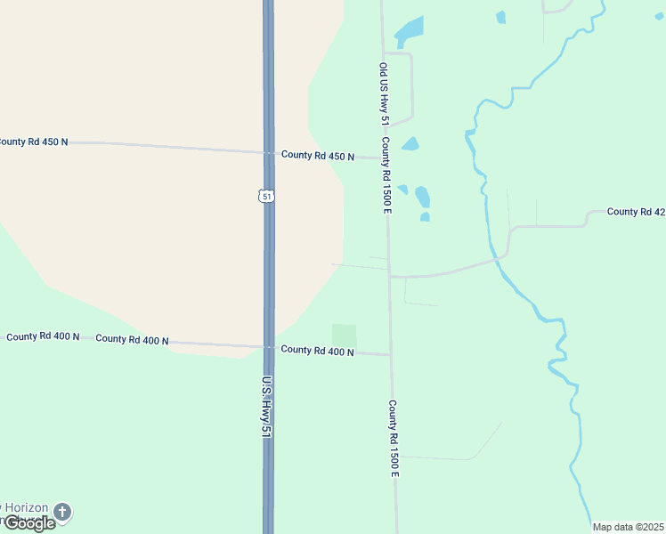 map of restaurants, bars, coffee shops, grocery stores, and more near 1-123 East 425 North Road in Heyworth