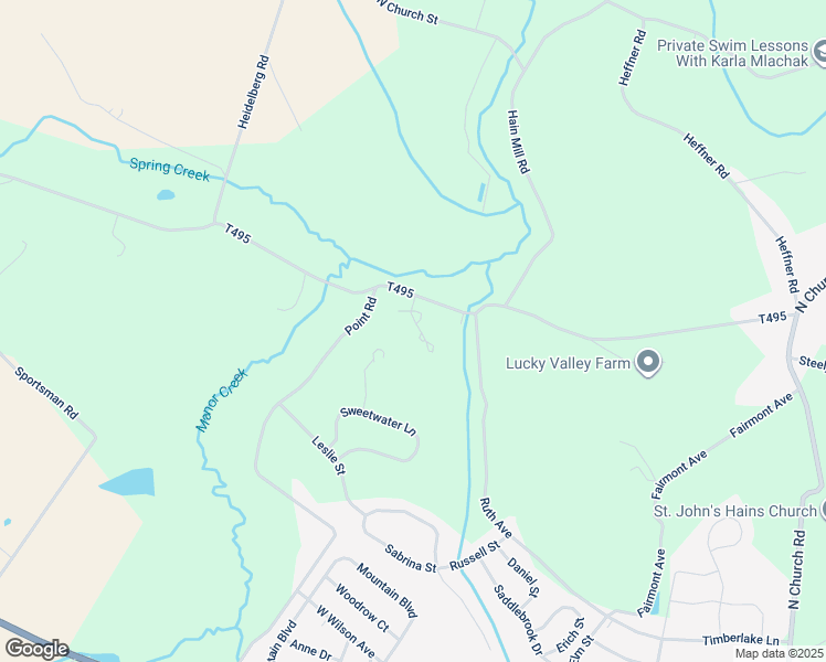 map of restaurants, bars, coffee shops, grocery stores, and more near 260 Wooltown Road in Wernersville