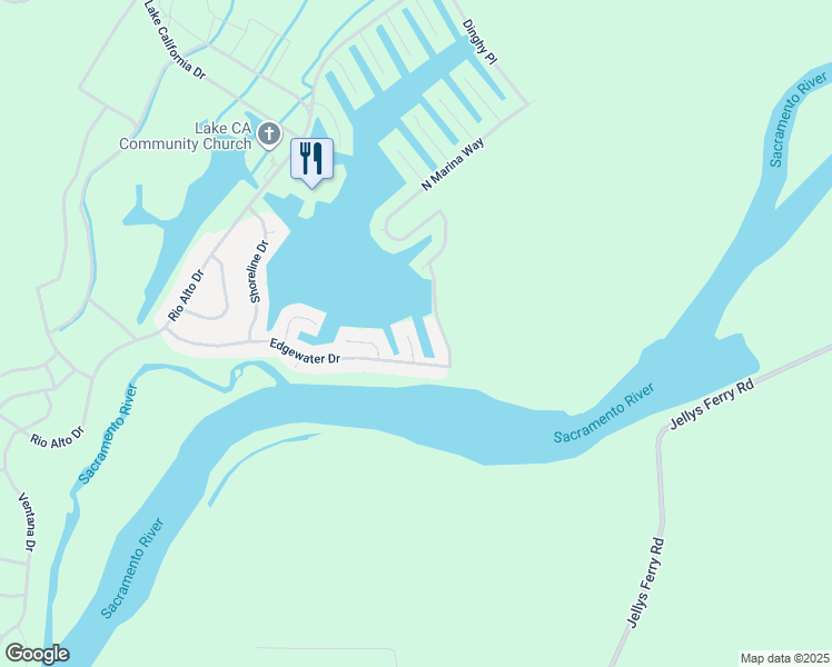 map of restaurants, bars, coffee shops, grocery stores, and more near 18966 Ketch Place in Cottonwood