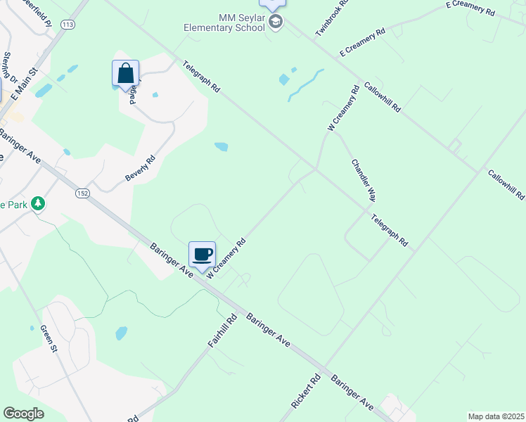 map of restaurants, bars, coffee shops, grocery stores, and more near 126 West Creamery Road in Perkasie