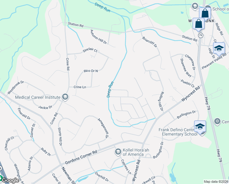 map of restaurants, bars, coffee shops, grocery stores, and more near 321 Highgate Ct in Marlboro