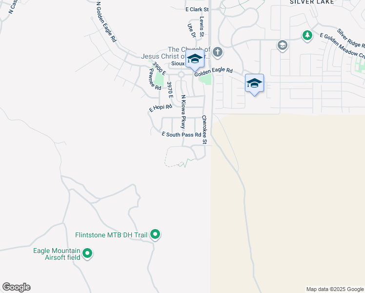 map of restaurants, bars, coffee shops, grocery stores, and more near 4042 East Yakima Way in Eagle Mountain