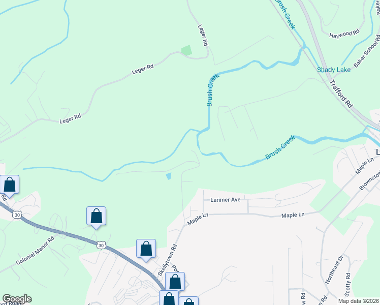 map of restaurants, bars, coffee shops, grocery stores, and more near 600 Skellytown Road in Irwin