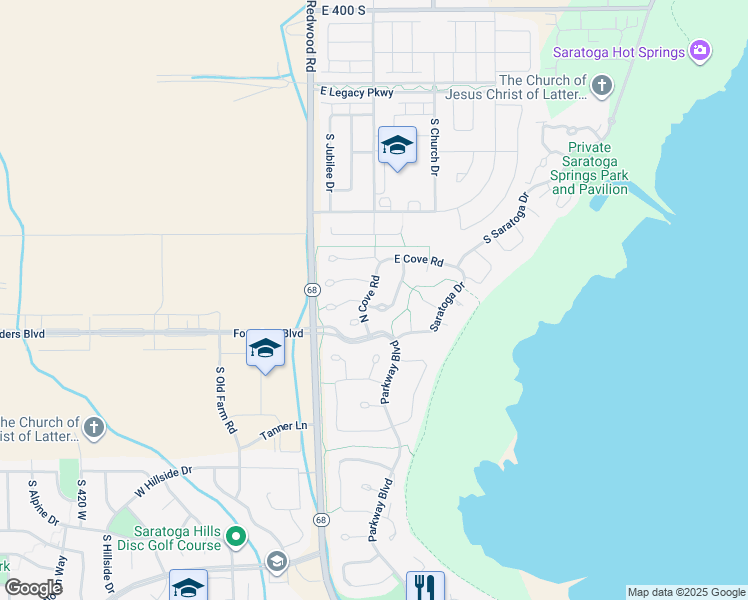 map of restaurants, bars, coffee shops, grocery stores, and more near 100 Teal Road in Saratoga Springs