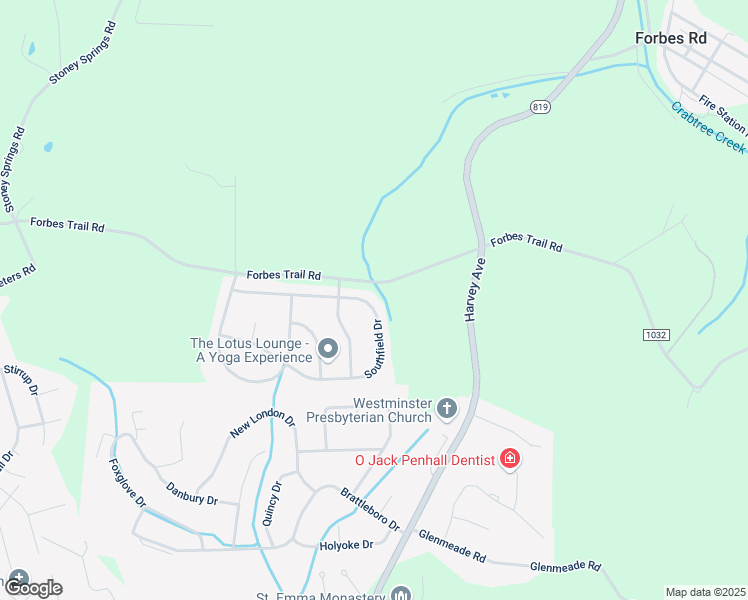 map of restaurants, bars, coffee shops, grocery stores, and more near 432 Southfield Drive in Greensburg