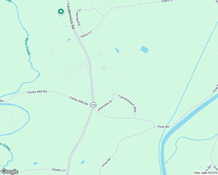 map of restaurants, bars, coffee shops, grocery stores, and more near 223 Pineview Drive in Palmyra