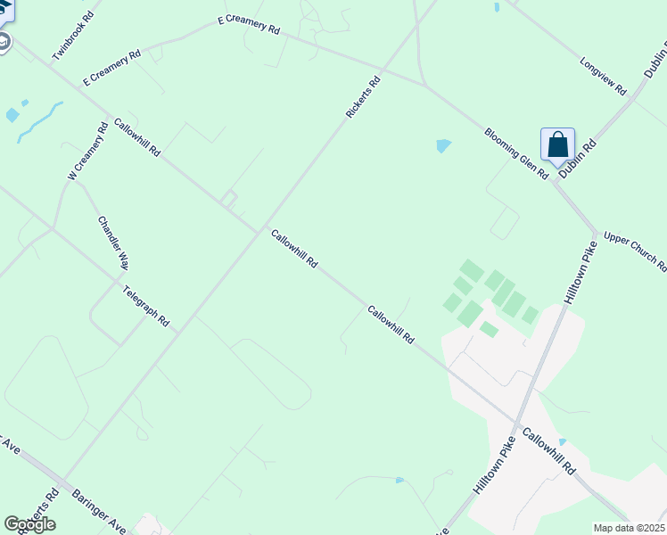 map of restaurants, bars, coffee shops, grocery stores, and more near 919 Callowhill Road in Perkasie