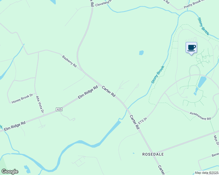 map of restaurants, bars, coffee shops, grocery stores, and more near 280 Carter Road in Princeton