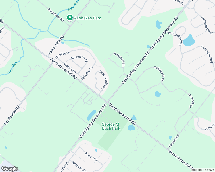 map of restaurants, bars, coffee shops, grocery stores, and more near 4511 Deep Creek Way in Doylestown