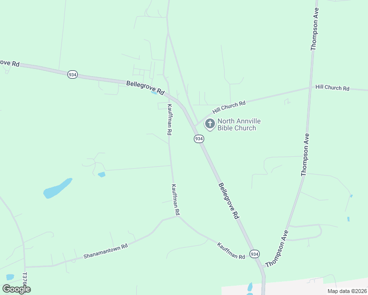 map of restaurants, bars, coffee shops, grocery stores, and more near 401 Pennsylvania 934 in Annville