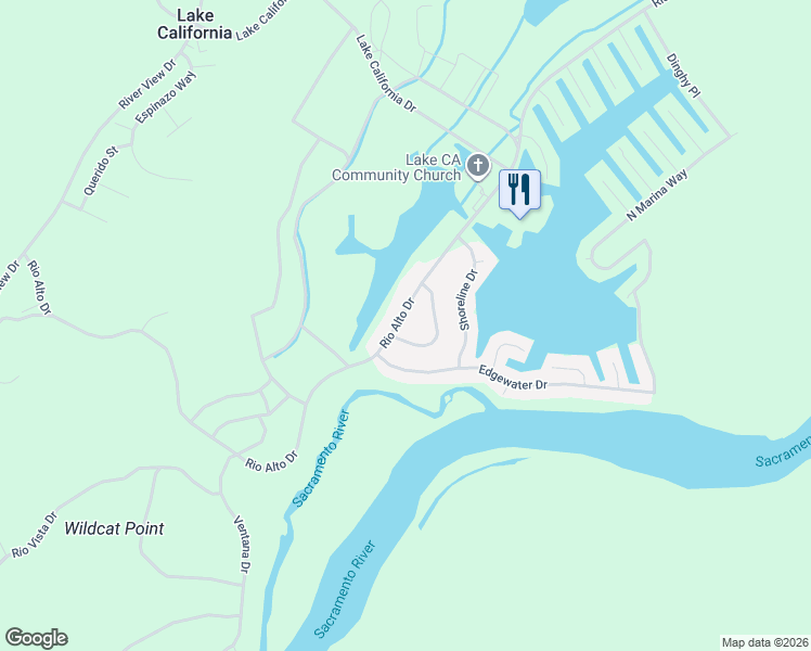 map of restaurants, bars, coffee shops, grocery stores, and more near 18978 Compass Drive in Cottonwood