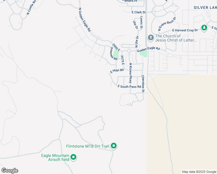 map of restaurants, bars, coffee shops, grocery stores, and more near 3873 East South Pass CV in Eagle Mountain