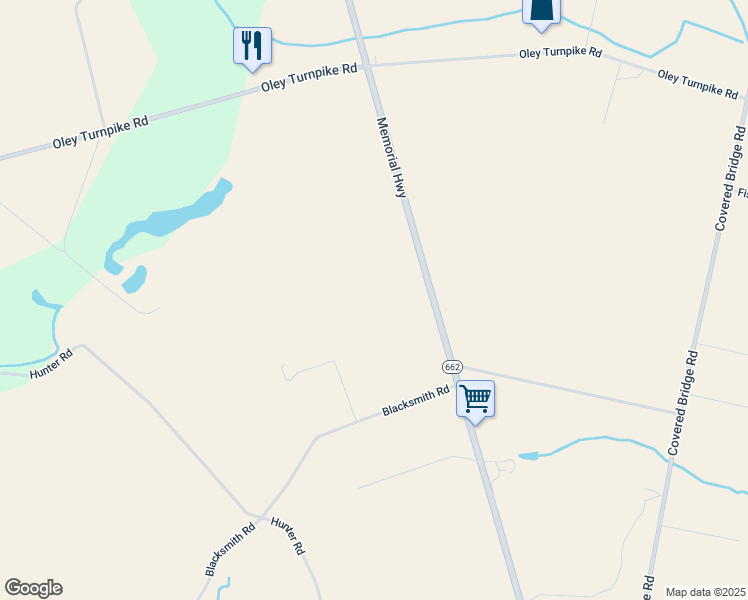 map of restaurants, bars, coffee shops, grocery stores, and more near 1728 Memorial Highway in Oley