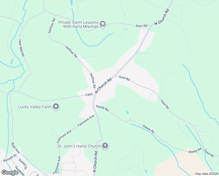 map of restaurants, bars, coffee shops, grocery stores, and more near 719 North Church Road in Sinking Spring
