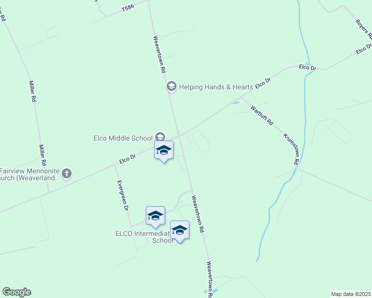 map of restaurants, bars, coffee shops, grocery stores, and more near 709 Weavertown Road in Myerstown