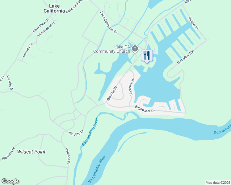 map of restaurants, bars, coffee shops, grocery stores, and more near 18978 Compass Drive in Cottonwood