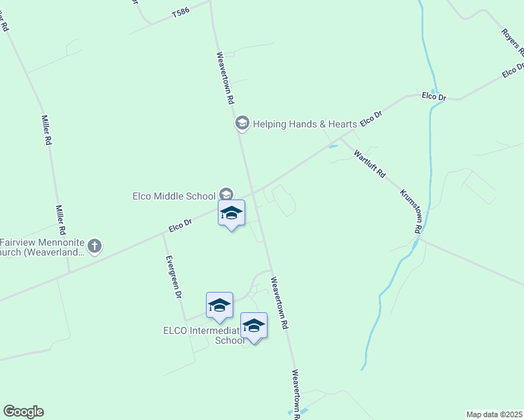map of restaurants, bars, coffee shops, grocery stores, and more near 709 Weavertown Road in Myerstown