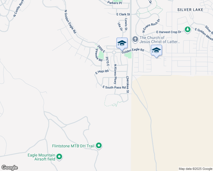 map of restaurants, bars, coffee shops, grocery stores, and more near 6917 North Mohawk Drive in Eagle Mountain