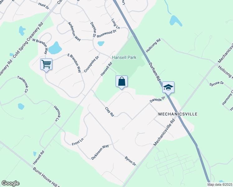 map of restaurants, bars, coffee shops, grocery stores, and more near 4900 Hunt Field Drive in Doylestown