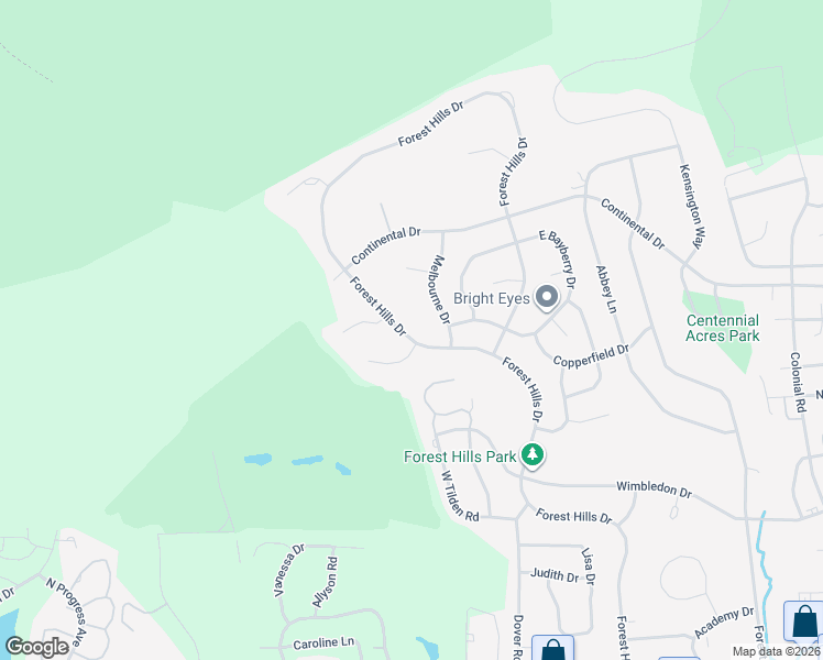 map of restaurants, bars, coffee shops, grocery stores, and more near 2408 Melbourne Drive in Harrisburg