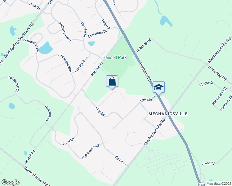 map of restaurants, bars, coffee shops, grocery stores, and more near 4935 Hunt Field Drive in Doylestown
