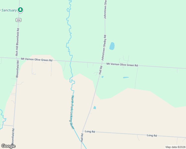 map of restaurants, bars, coffee shops, grocery stores, and more near 6927 Hall Road in Centerburg