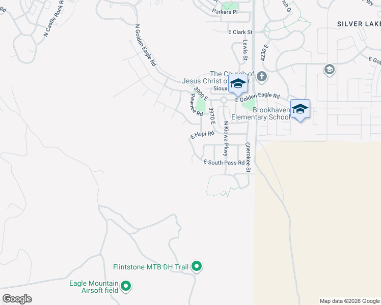 map of restaurants, bars, coffee shops, grocery stores, and more near 7001 North South Pass Road in Eagle Mountain