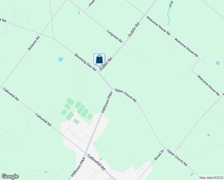 map of restaurants, bars, coffee shops, grocery stores, and more near 2730 Hilltown Pike in Perkasie