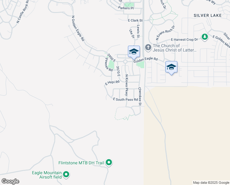 map of restaurants, bars, coffee shops, grocery stores, and more near in Eagle Mountain