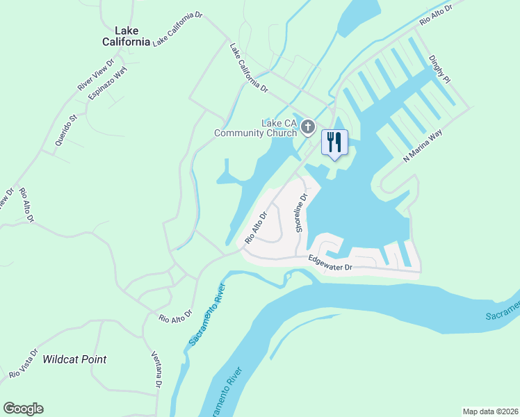 map of restaurants, bars, coffee shops, grocery stores, and more near 22334 Rio Alto Drive in Cottonwood