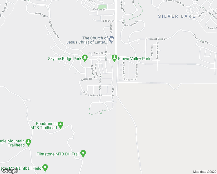 map of restaurants, bars, coffee shops, grocery stores, and more near 6964 Chippewa Drive in Eagle Mountain