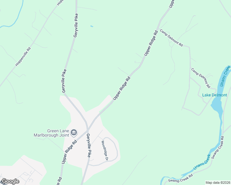 map of restaurants, bars, coffee shops, grocery stores, and more near 5816 Upper Ridge Road in Pennsburg