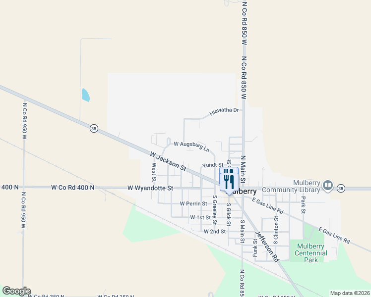 map of restaurants, bars, coffee shops, grocery stores, and more near 499 West Village Court in Mulberry