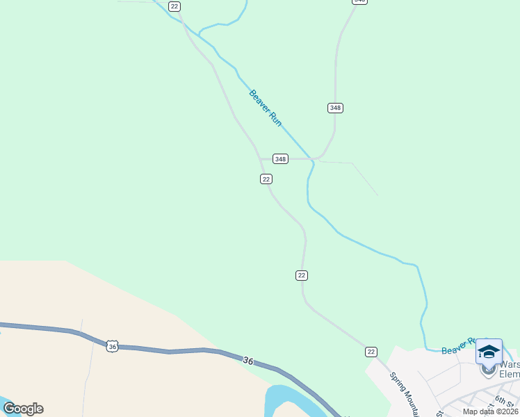 map of restaurants, bars, coffee shops, grocery stores, and more near 26851 Co Road 22 in Warsaw