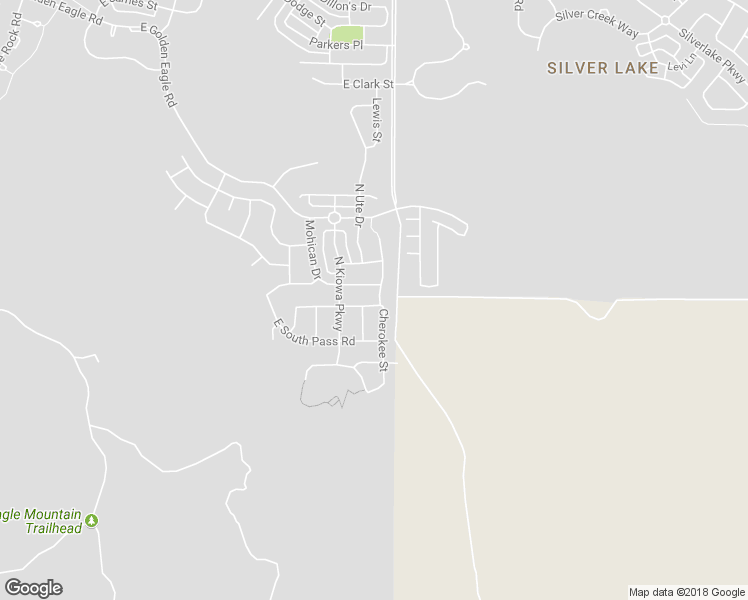 map of restaurants, bars, coffee shops, grocery stores, and more near 4115 Comanche Street in Eagle Mountain