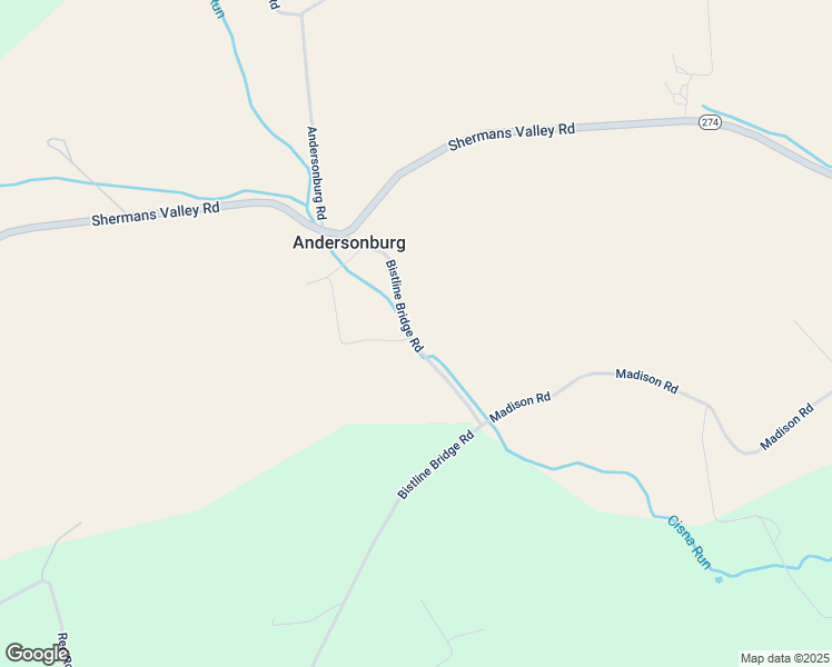 map of restaurants, bars, coffee shops, grocery stores, and more near 284 Bistline Bridge Road in Loysville