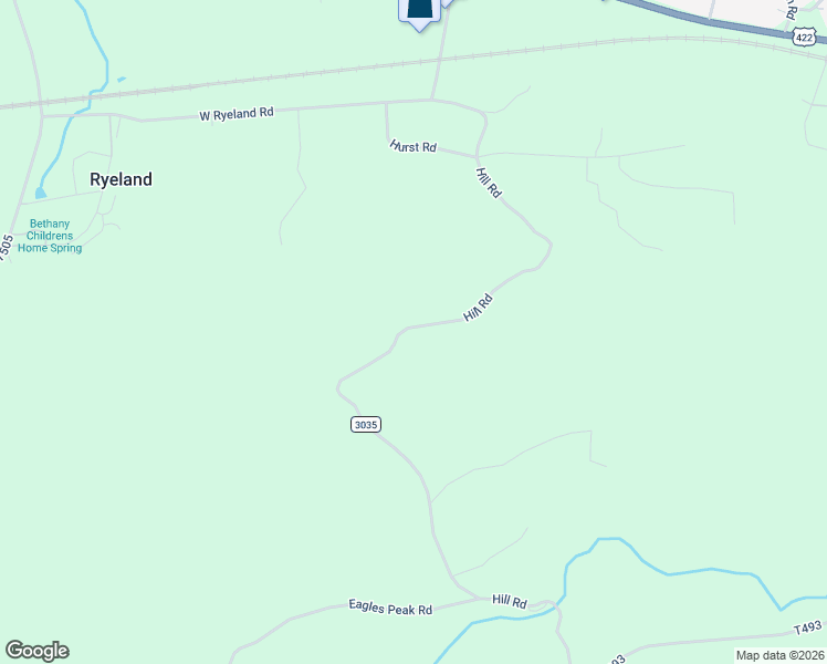 map of restaurants, bars, coffee shops, grocery stores, and more near 675 Hill Road in Robesonia