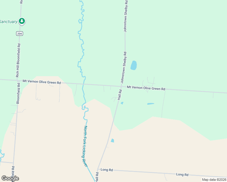 map of restaurants, bars, coffee shops, grocery stores, and more near 6927 Hall Road in Centerburg