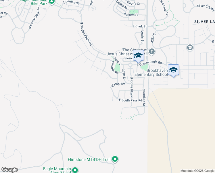 map of restaurants, bars, coffee shops, grocery stores, and more near 6993 Southpass Road in Eagle Mountain
