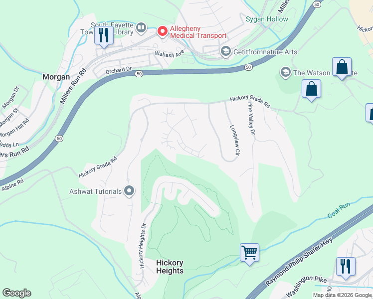 map of restaurants, bars, coffee shops, grocery stores, and more near 6135 Caledonia Court in Bridgeville