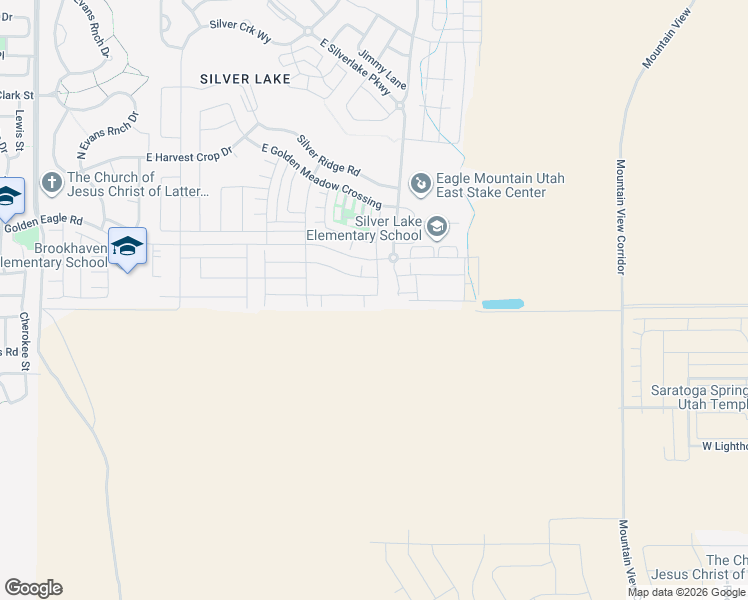 map of restaurants, bars, coffee shops, grocery stores, and more near 4952 East Lake Corner Drive in Eagle Mountain