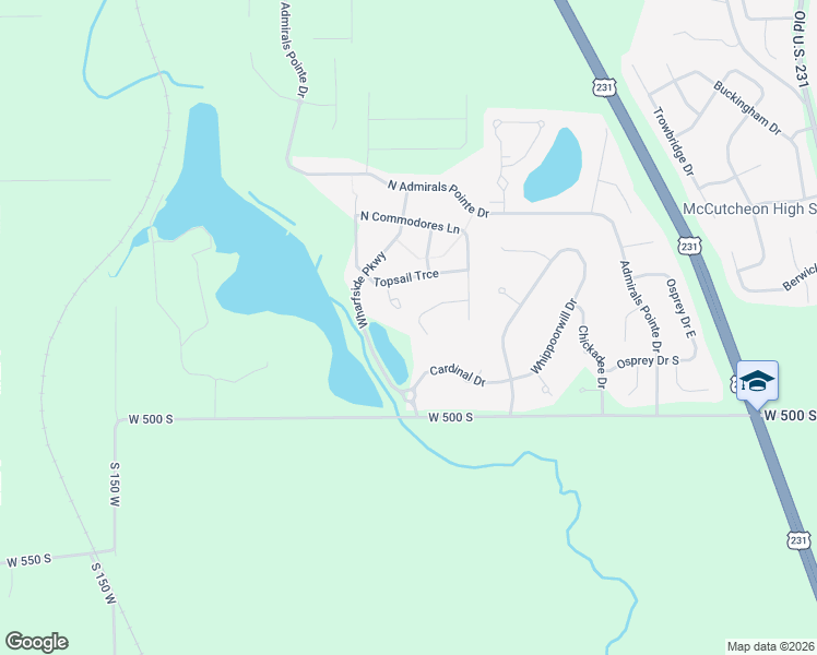 map of restaurants, bars, coffee shops, grocery stores, and more near 939 Topsail Trce in Lafayette