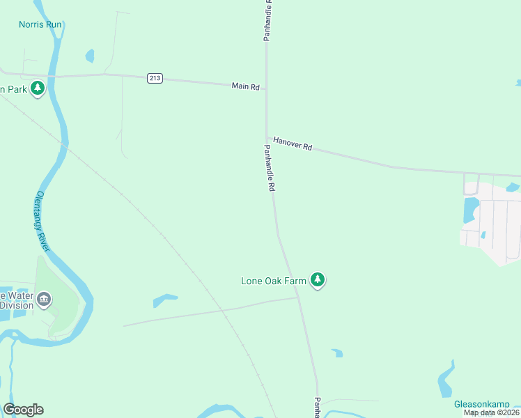 map of restaurants, bars, coffee shops, grocery stores, and more near 3579 Panhandle Road in Delaware