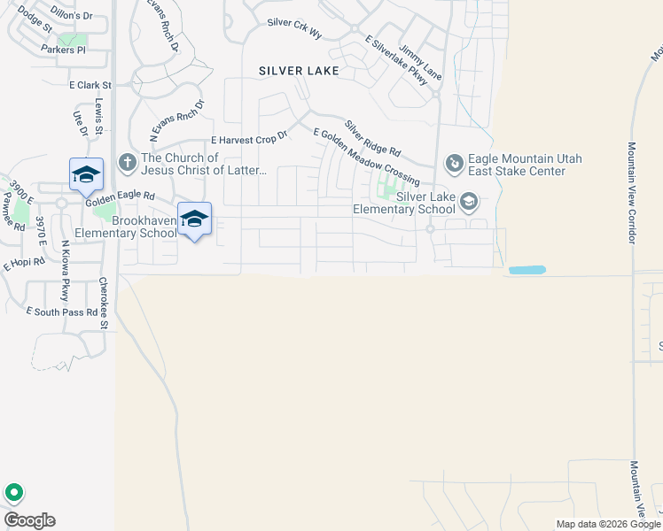 map of restaurants, bars, coffee shops, grocery stores, and more near 4728 East Lake Corner Drive in Eagle Mountain
