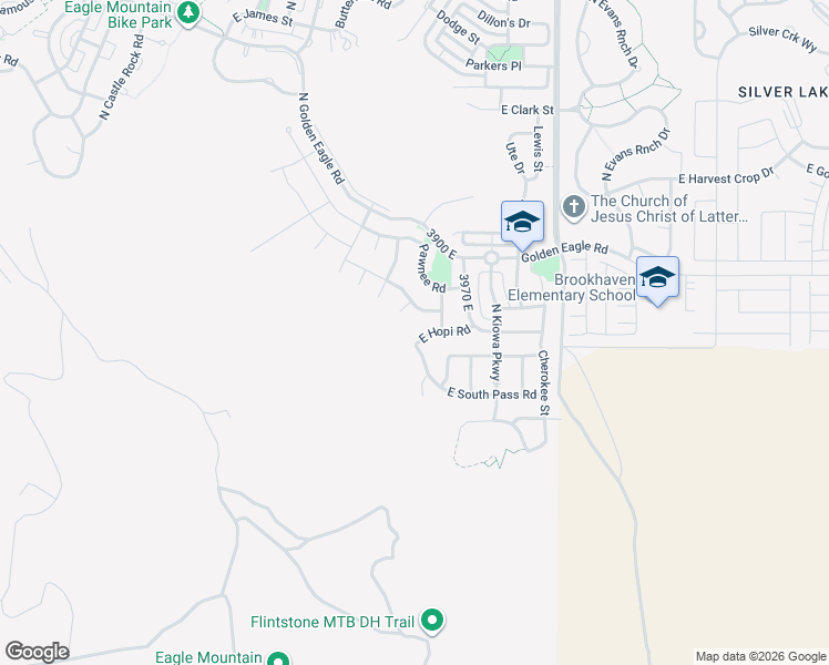 map of restaurants, bars, coffee shops, grocery stores, and more near 3919 Hollow Crest Drive in Eagle Mountain