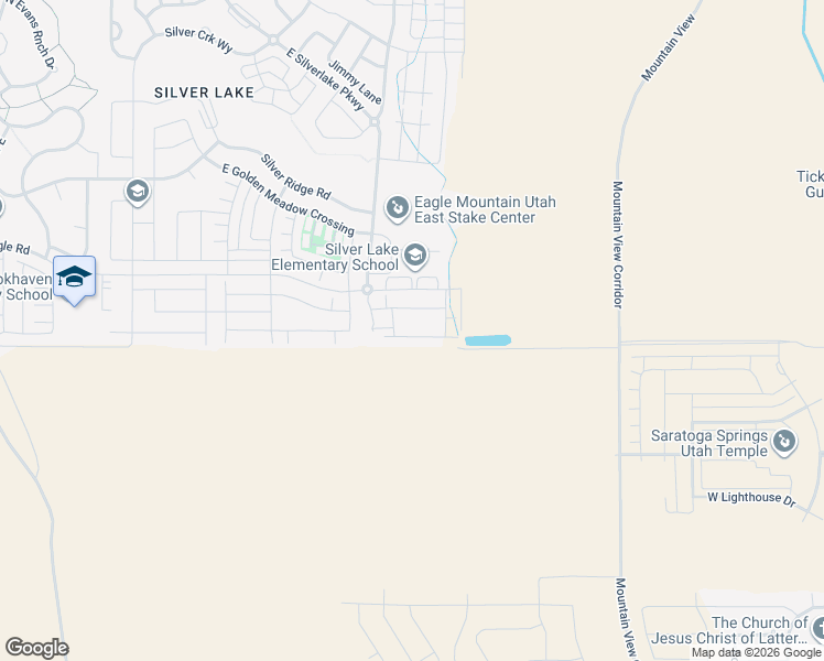 map of restaurants, bars, coffee shops, grocery stores, and more near 5083 East Lakefield Drive in Eagle Mountain