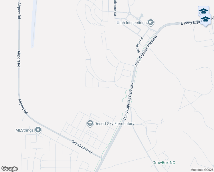 map of restaurants, bars, coffee shops, grocery stores, and more near 7046 North Sandstone Way in Eagle Mountain