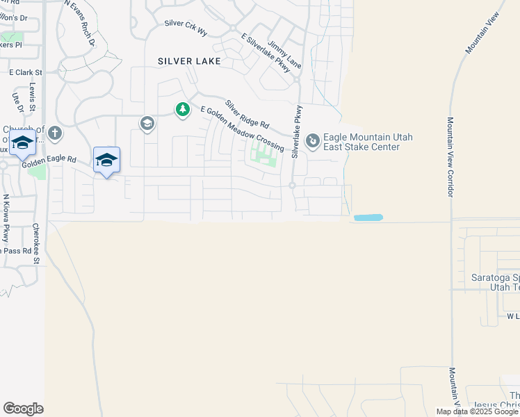 map of restaurants, bars, coffee shops, grocery stores, and more near 4881 East Lake Corner Drive in Eagle Mountain
